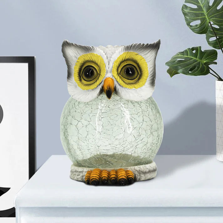 LunaOwl - Solar LED-Tischlampe für draußen
