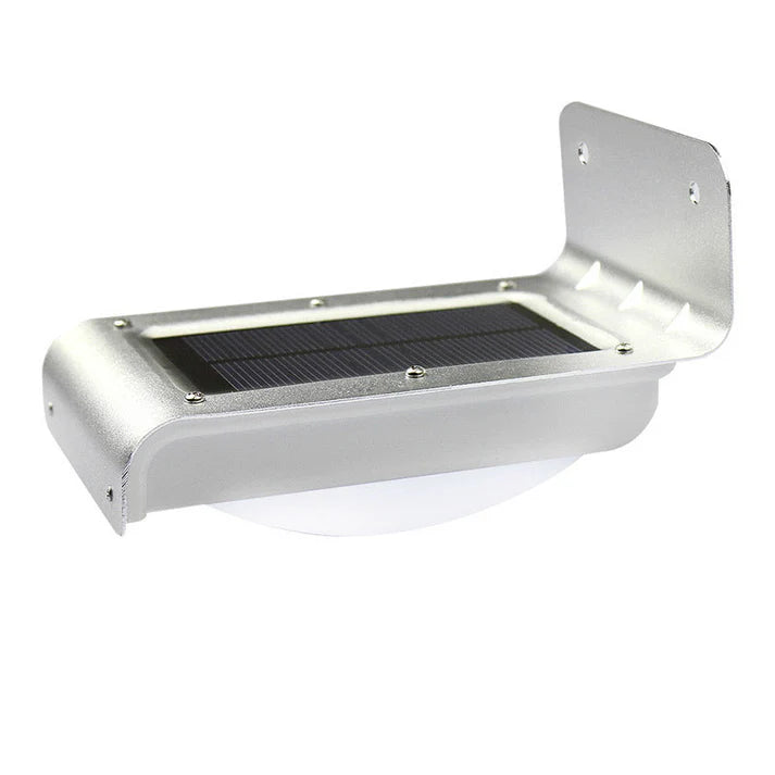 LumaPlate – Solar-LED-Wandleuchte aus Aluminium für moderne Außenbereiche