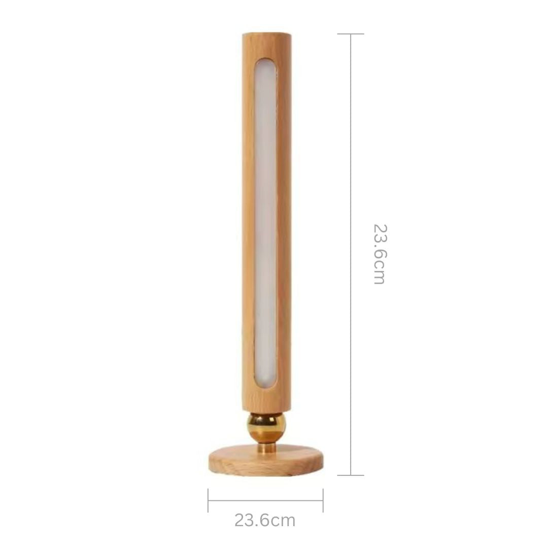 Lustre - Wiederaufladbare Wandleuchte aus Holz