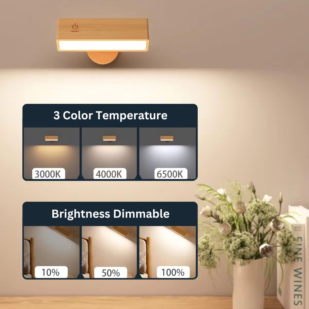 Tragbare 360° wiederaufladbare LED-Wandleuchte