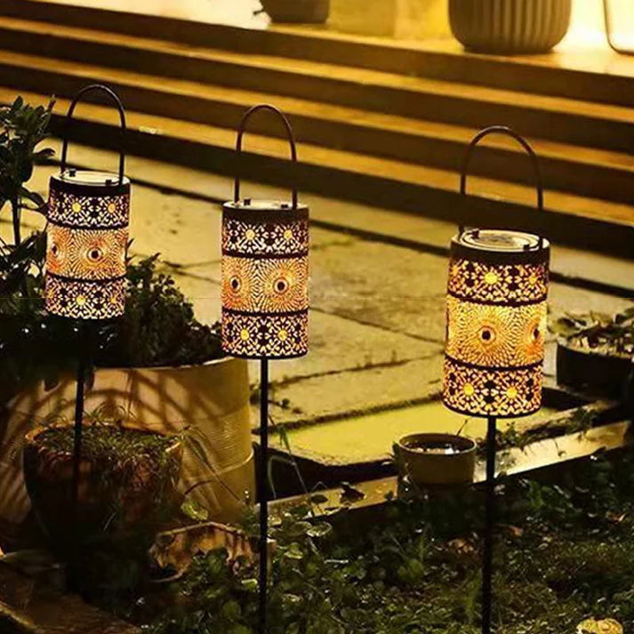 Solaura – Solarbetriebene Gartenleuchte mit dekorativem Lichtmuster