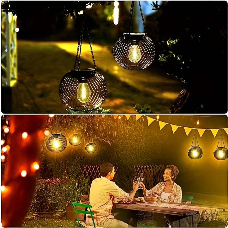 Solantra – Elegante Solar-Gartenlaterne mit LED & Tragegriff