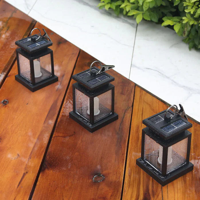 LumaEve – Hängende LED-Kerzenlaterne im klassischen Design für Garten & Balkon