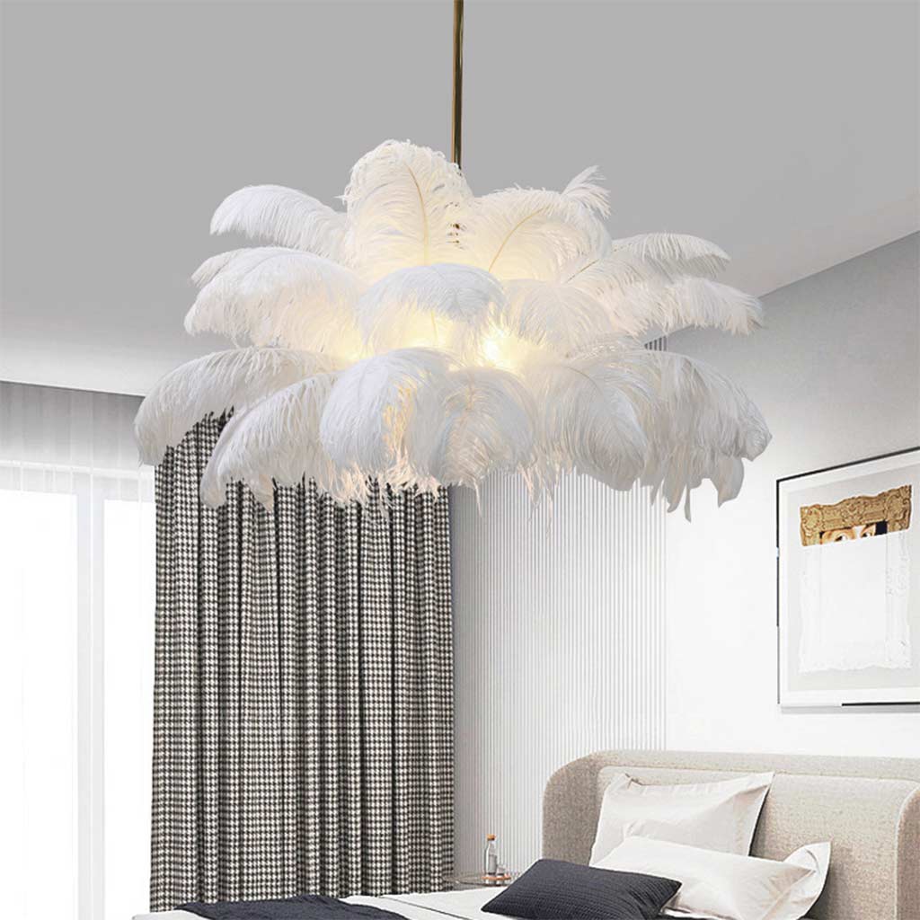 Feathra – Elegante LED-Feder-Deckenleuchte für Schlafzimmer & Wohnzimmer