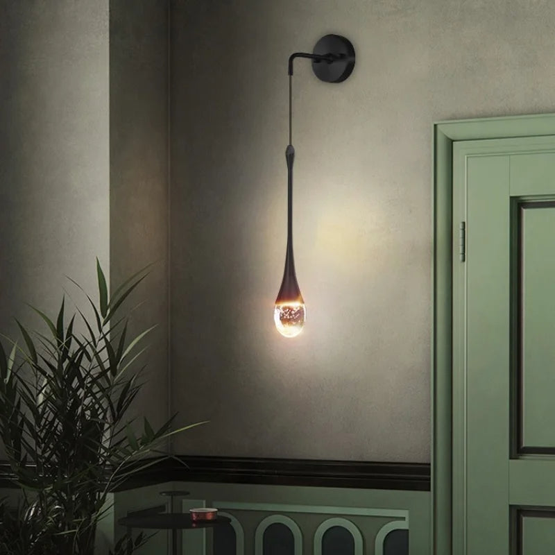 GoldenBubble™ – LED-Wandleuchte in Gold mit Kristall-Effekt für Wohnzimmer & Flur