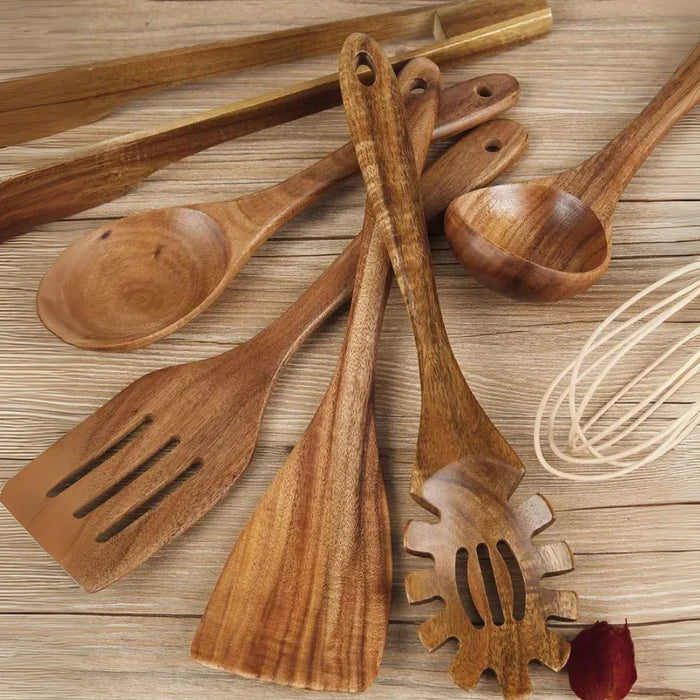 NaturaCook - Premium-Kochgeschirr aus Holz Set