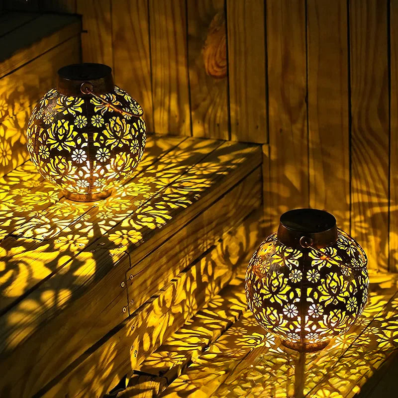 Eclaria – Elegante Solar-Gartenlaterne mit LED für Terrasse & Balkon