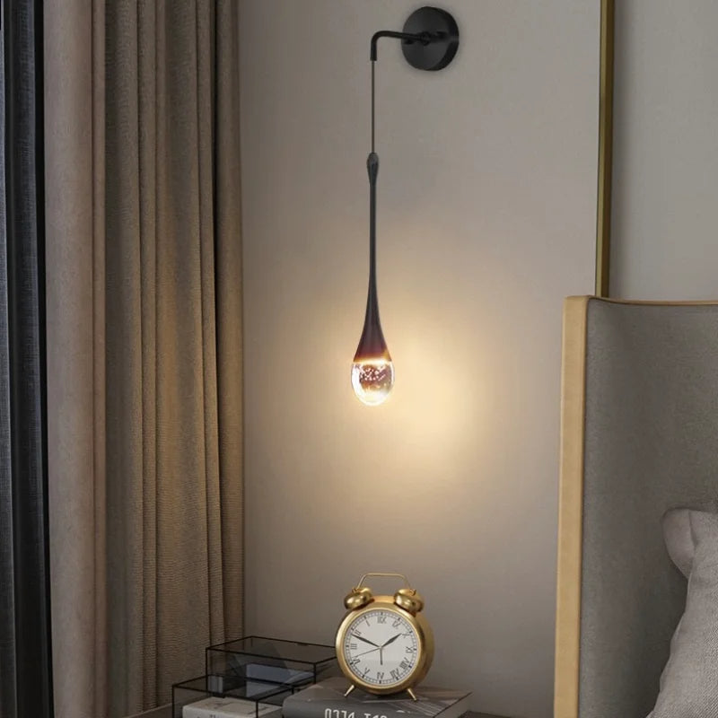 GoldenBubble™ – LED-Wandleuchte in Gold mit Kristall-Effekt für Wohnzimmer & Flur