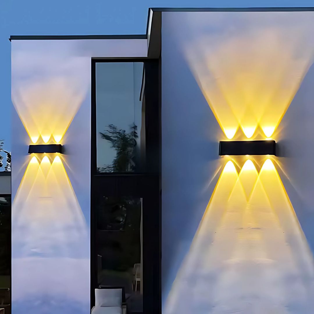 DuoRay - Große Auf&Ab Solar LED-Wandleuchte