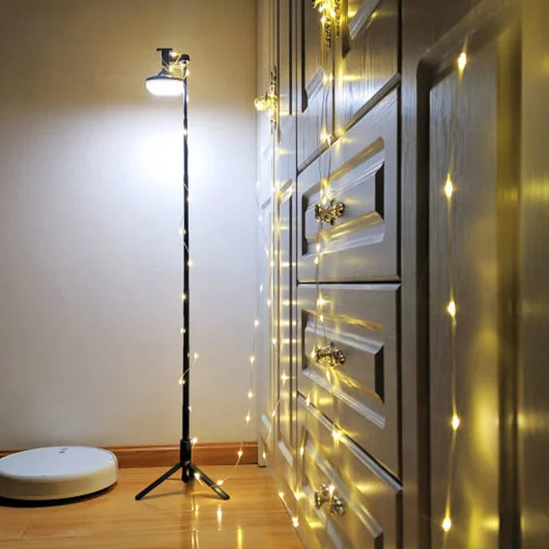 GlowTrail – Tragbare 10m LED-Lichterkette mit USB & Solar für Camping & Outdoor