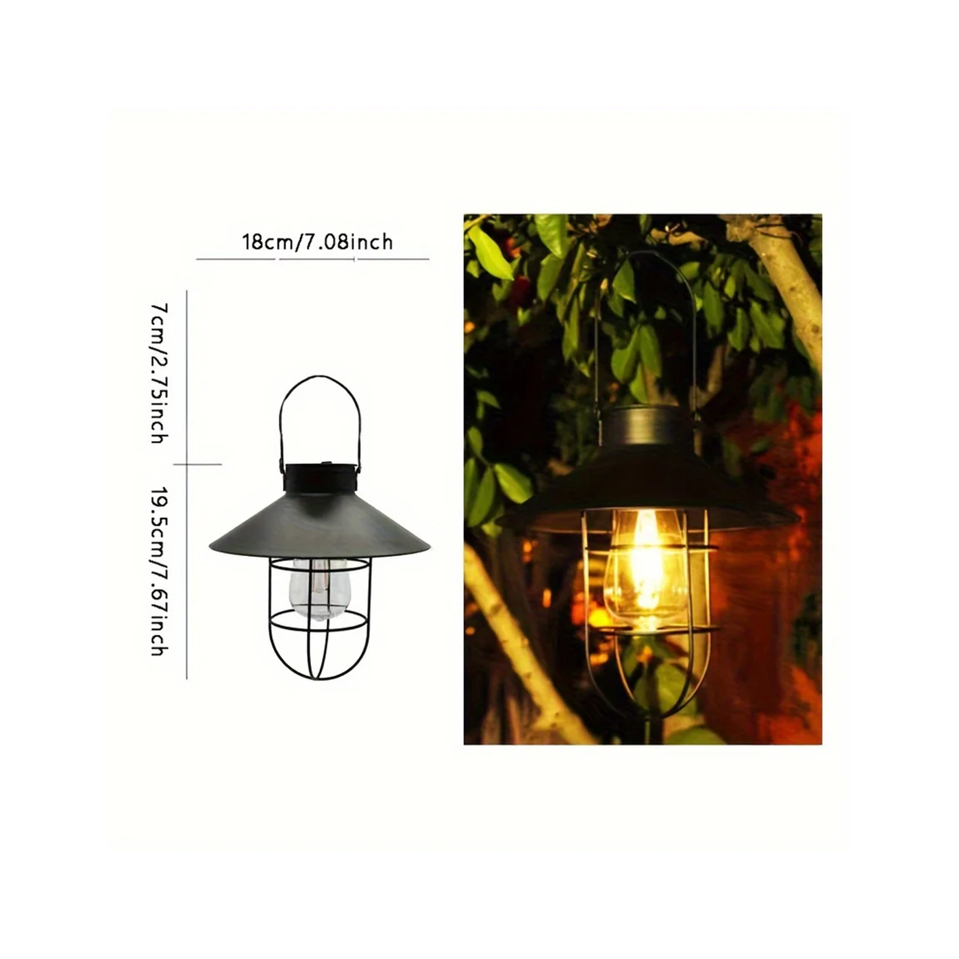 SolarRetro – Vintage-Solar-Hängelaternen mit LED für Garten & Balkon