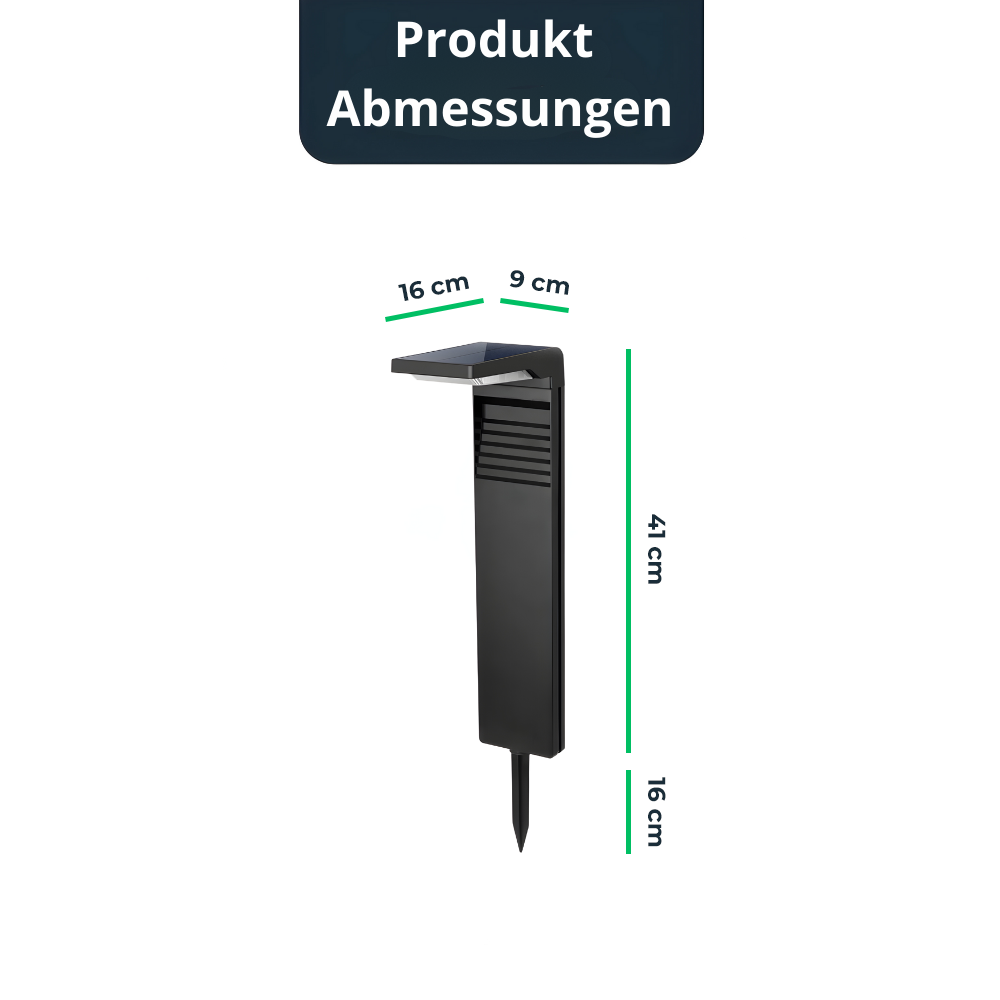 Opulenter Poller™ – Solarbetriebene LED-Pollerleuchten für Garten & Wege
