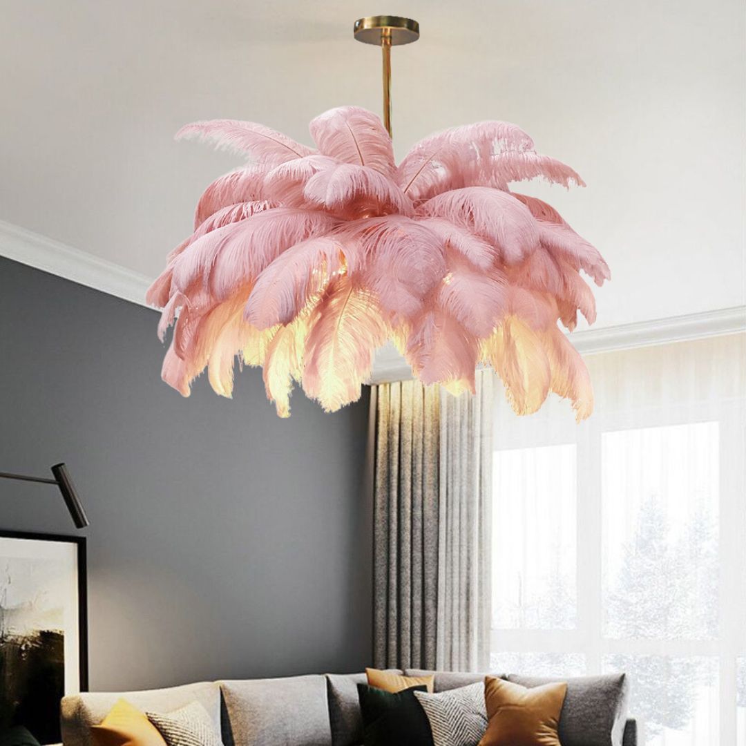 Feathra – Elegante LED-Feder-Deckenleuchte für Schlafzimmer & Wohnzimmer