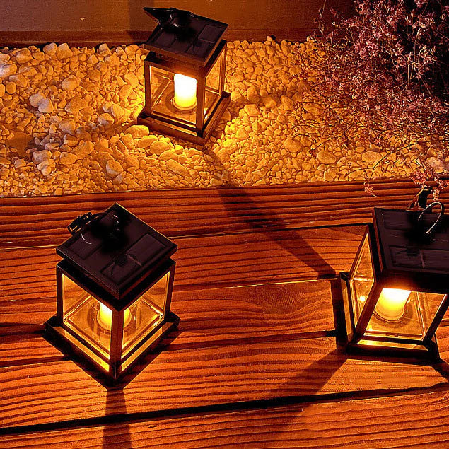 LumaEve – Hängende LED-Kerzenlaterne im klassischen Design für Garten & Balkon