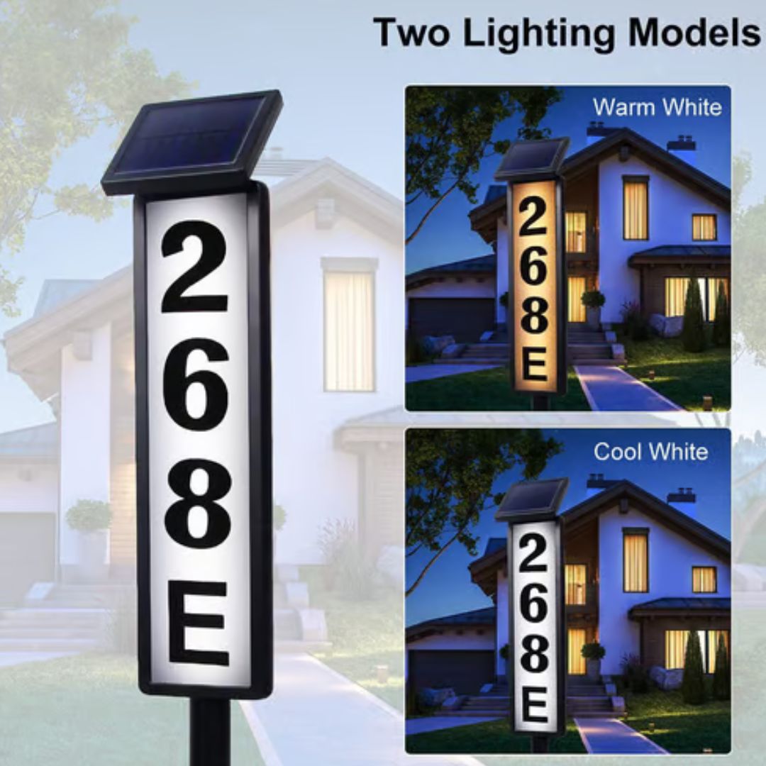 SunMark – Solar Adressschild