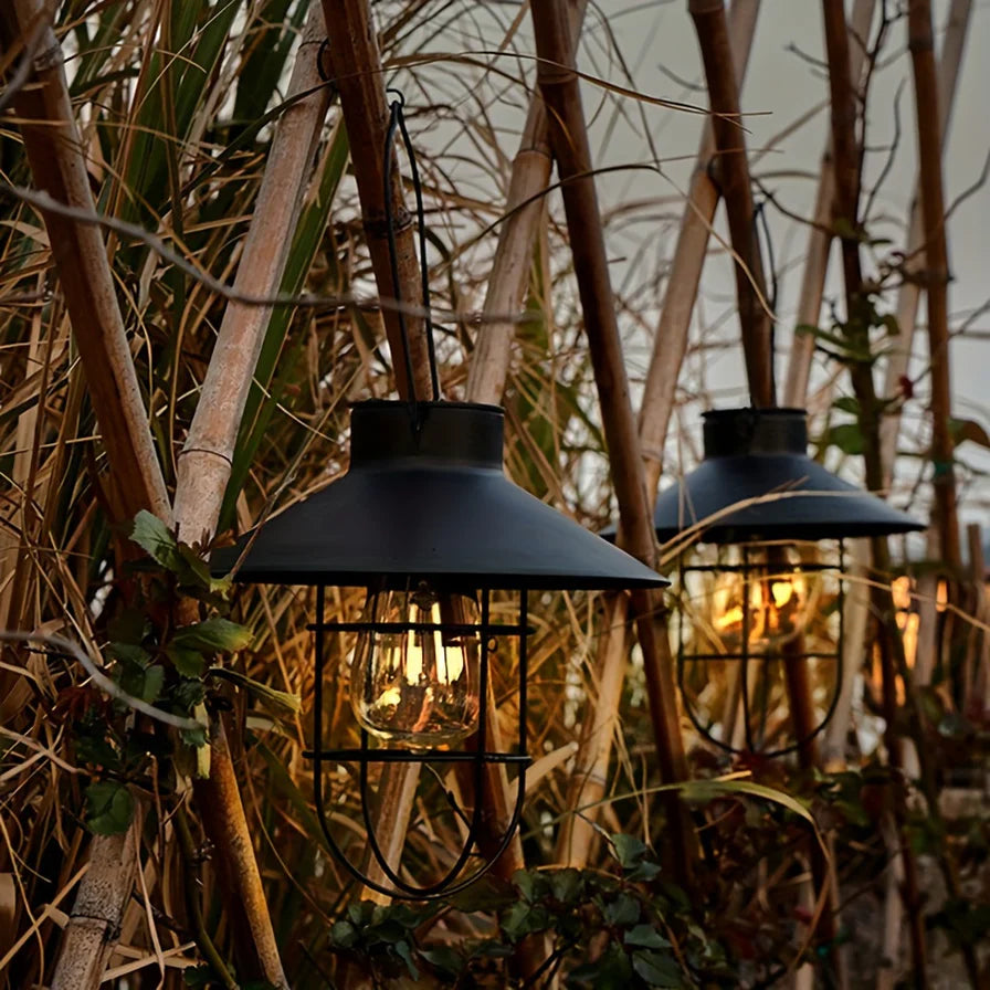 SolarRetro – Vintage-Solar-Hängelaternen mit LED für Garten & Balkon