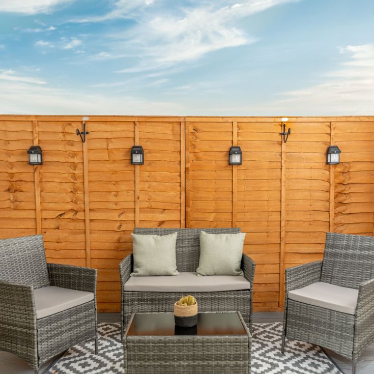 NightGlint Solar Laternen mit Sensor – 4er-Set