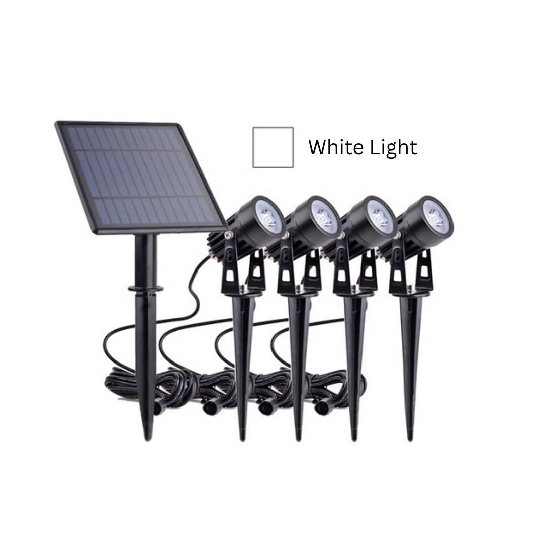 Heliora – 4er-Set Solar LED Gartenstrahler