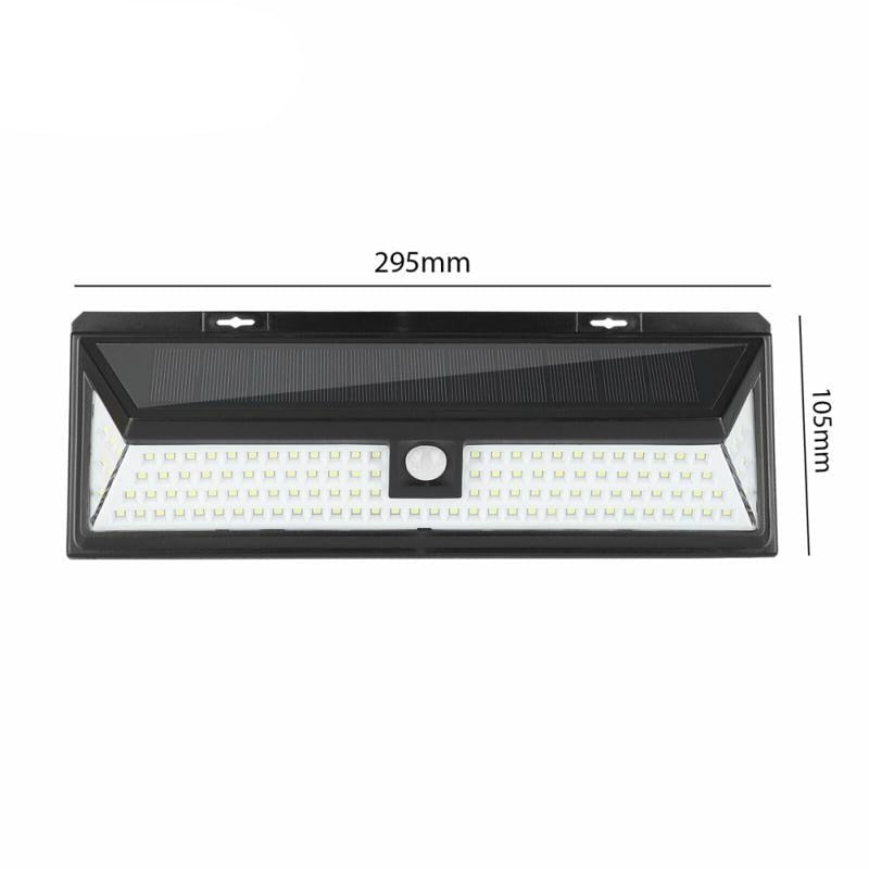 118 LED Solar Wandleuchte für den Zaun – 1000 Lumen Helligkeit