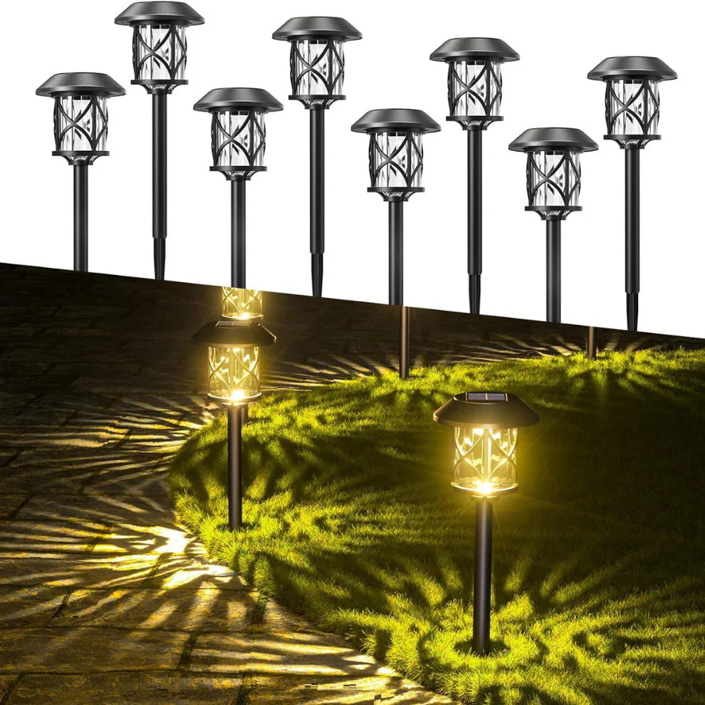 Rosetta – Solar-Gartenleuchten im 2er-Set für Wege & Beete
