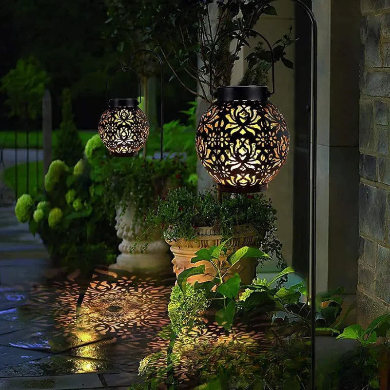 Eclaria – Elegante Solar-Gartenlaterne mit LED für Terrasse & Balkon