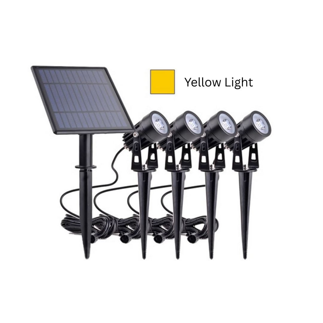 Heliora – 4er-Set Solar LED Gartenstrahler