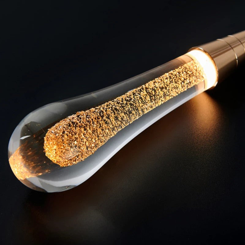 GoldenDrop™ – Elegante LED-Pendelleuchte in Tropfenform aus Goldglas