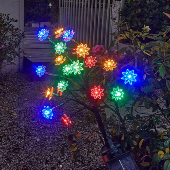 BloomLight – Dekorative Solar-LED-Gartenlampen im Blütendesign