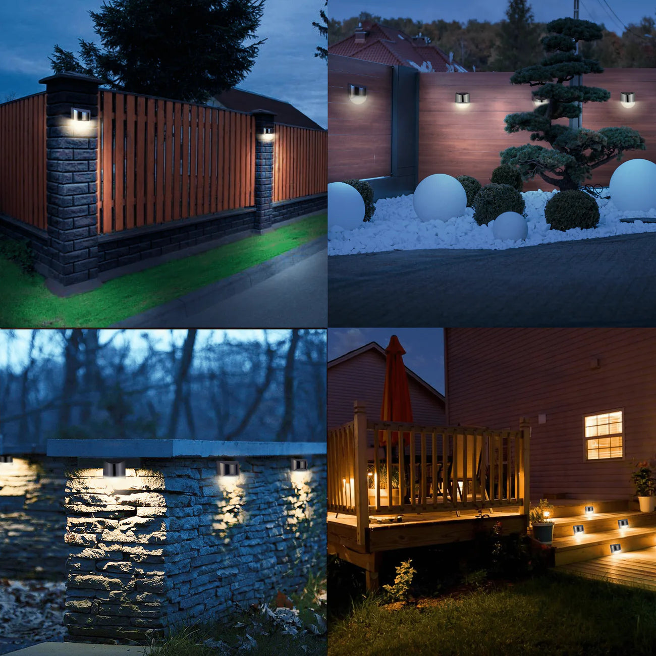 Modlux - Solar LED-Wandleuchte (4 Stück)