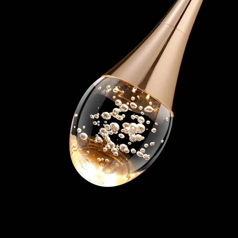 GoldenBubble™ – LED-Wandleuchte in Gold mit Kristall-Effekt für Wohnzimmer & Flur