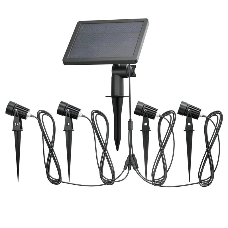 Heliora – 4er-Set Solar LED Gartenstrahler
