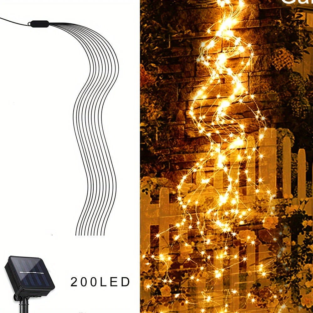 LumiTree – Solar-LED-Baumleuchte mit warmweißem Licht für Garten & Terrasse