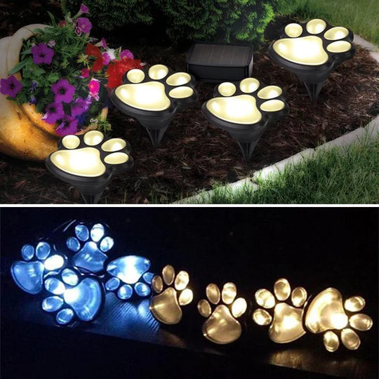 TailGlow – Solarbetriebene Pfotenabdruck-Lichter