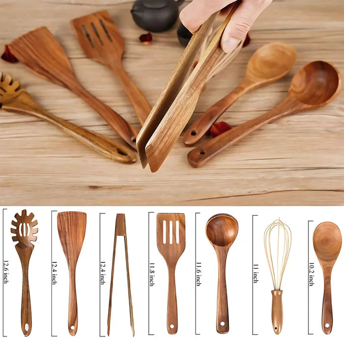 NaturaCook - Premium-Kochgeschirr aus Holz Set