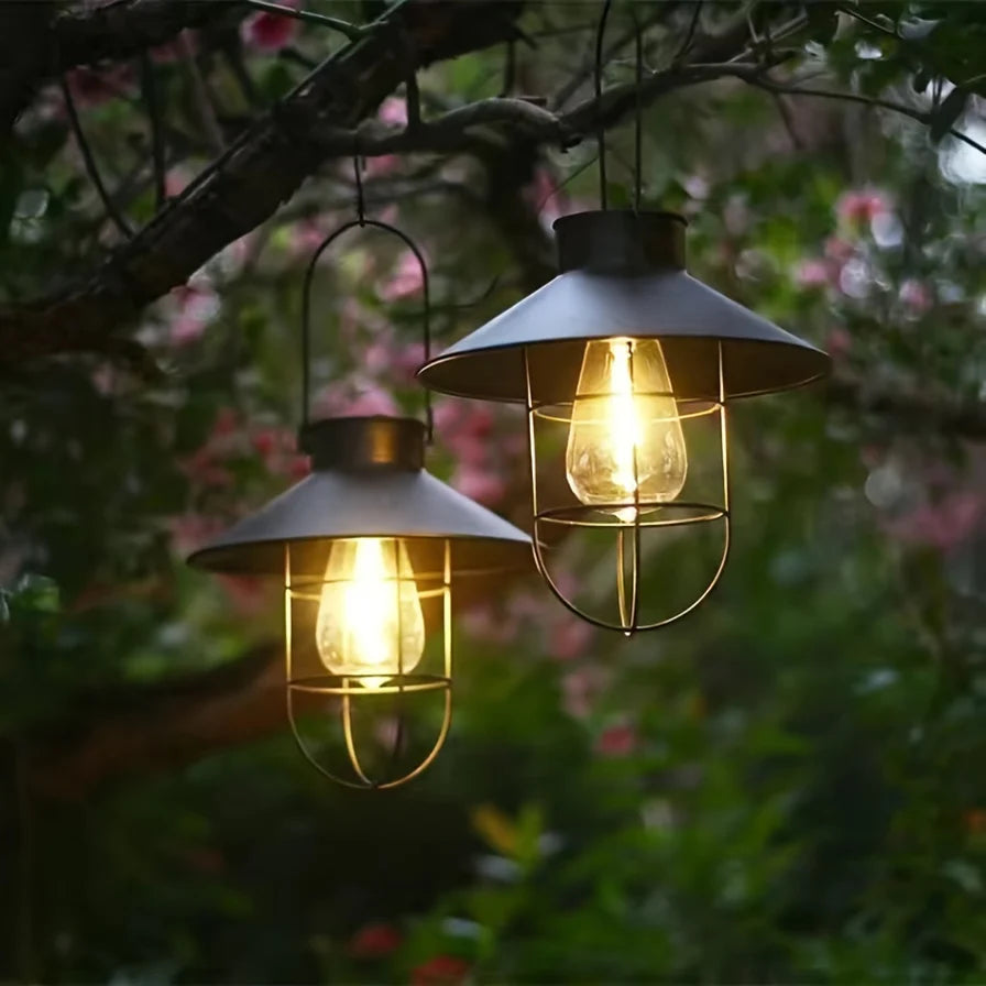SolarRetro – Vintage-Solar-Hängelaternen mit LED für Garten & Balkon