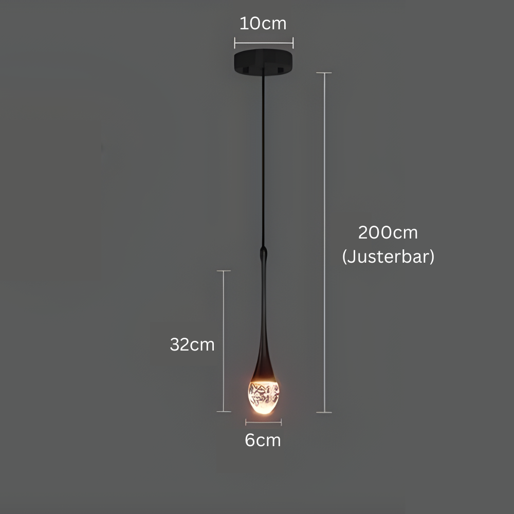 GoldenBubble™ – LED-Hängeleuchte in Gold mit Kristalltropfen & Modernem Design