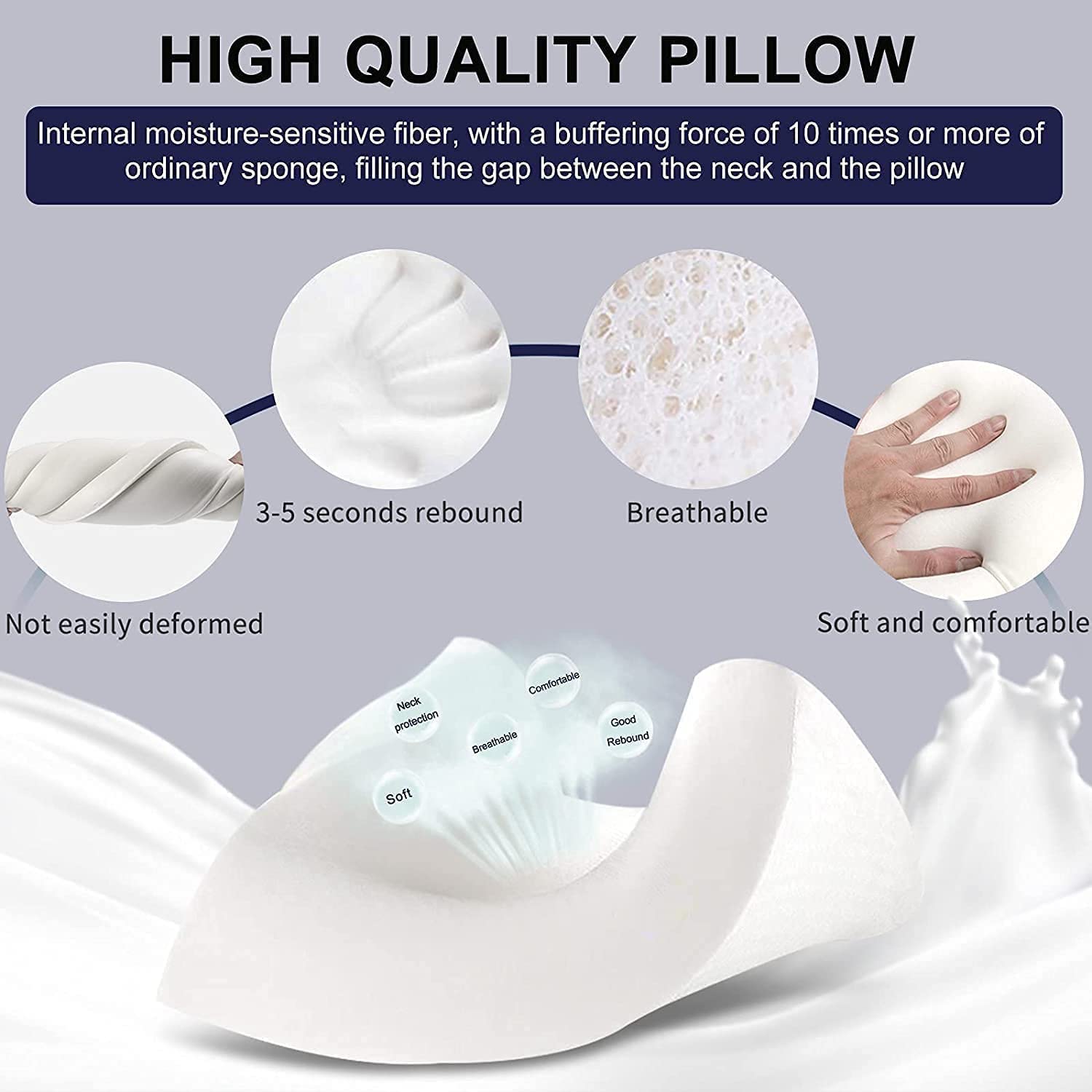 CuboSleep – Orthopädisches Memory-Foam-Kissen