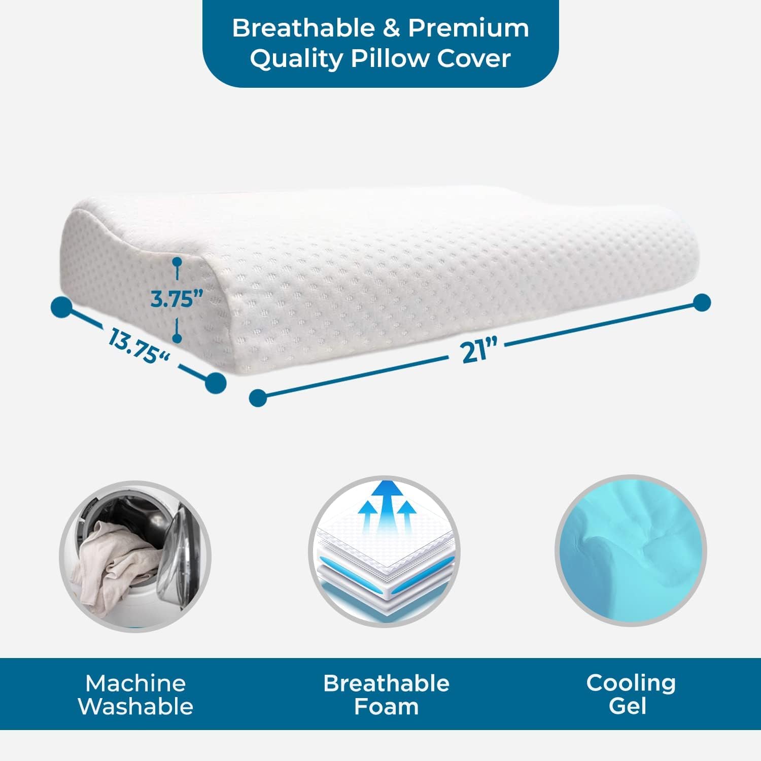 CuboSleep – Orthopädisches Memory-Foam-Kissen