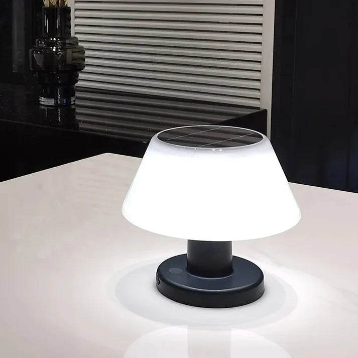 Aurelo – Minimalistische Solar-LED-Tischleuchte für Garten & Balkon