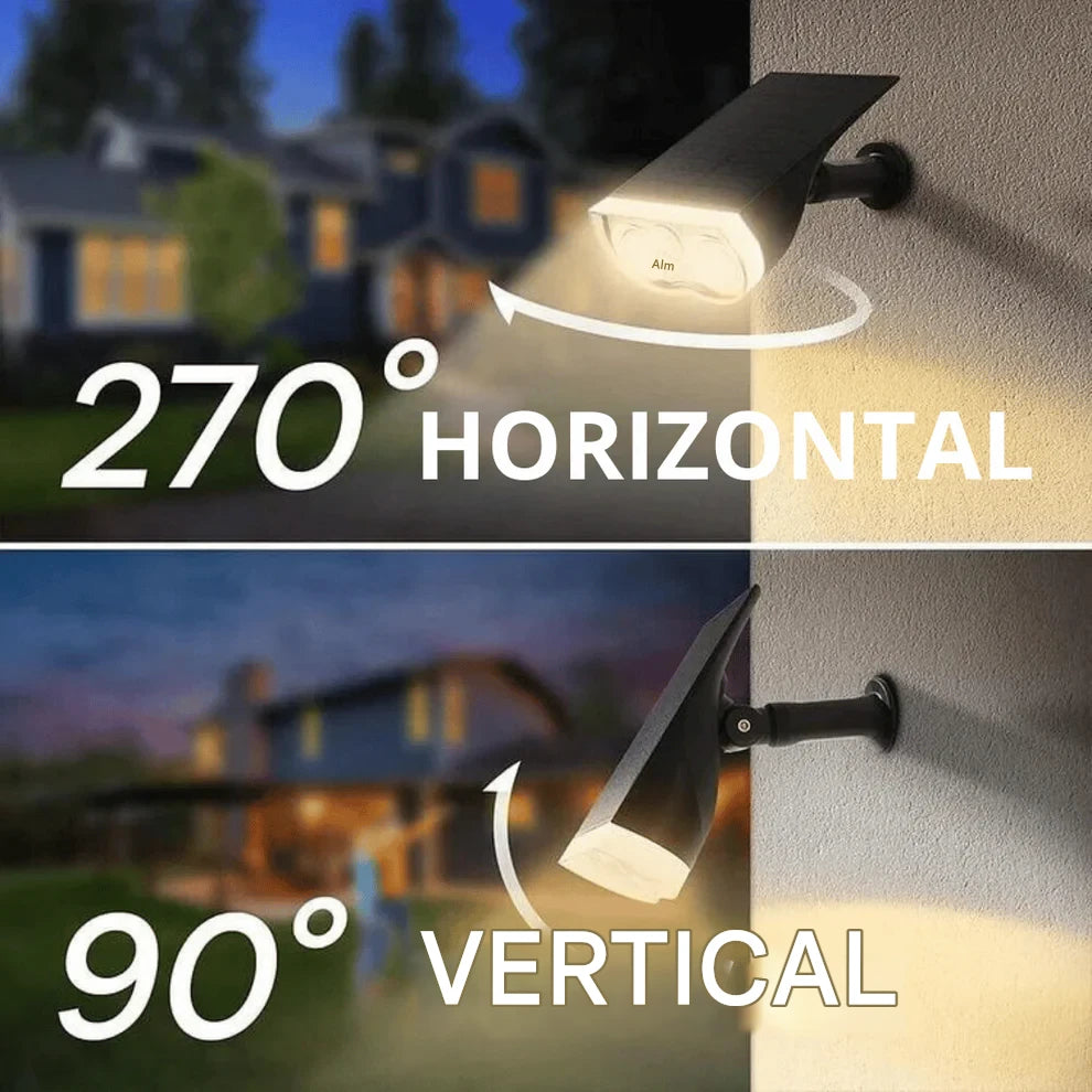 HelioRay – 2-in-1 Solar-LED-Projektor & Gartenstrahler für Außenbereiche