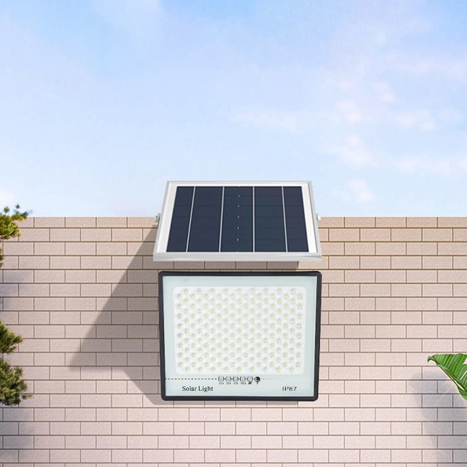 SolarBeam 300W – Leistungsstarkes Solar-LED-Flutlicht mit Bewegungsmelder