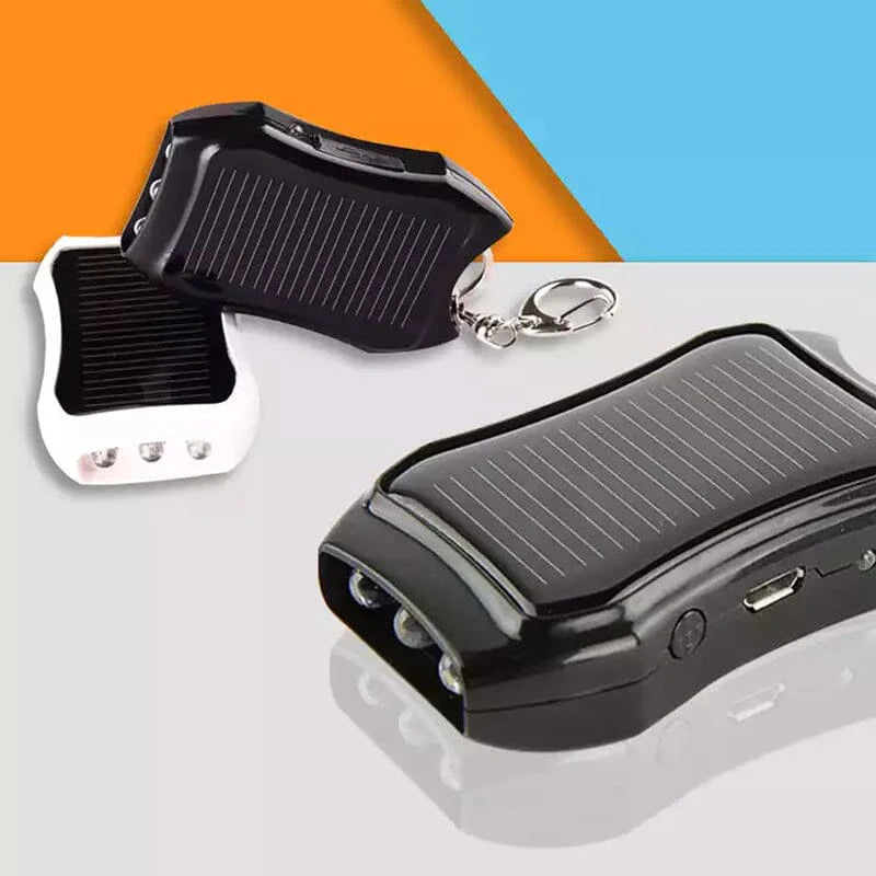 Mini Solar-Powerbank mit Schlüsselanhänger – Notfall-Ladegerät für unterwegs