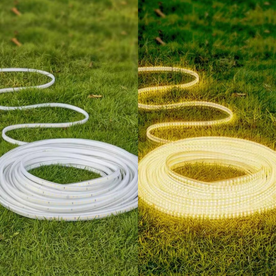 FlexiGlow Solar LED Streifen – Wasserdichtes Außenlicht mit 8 Modi