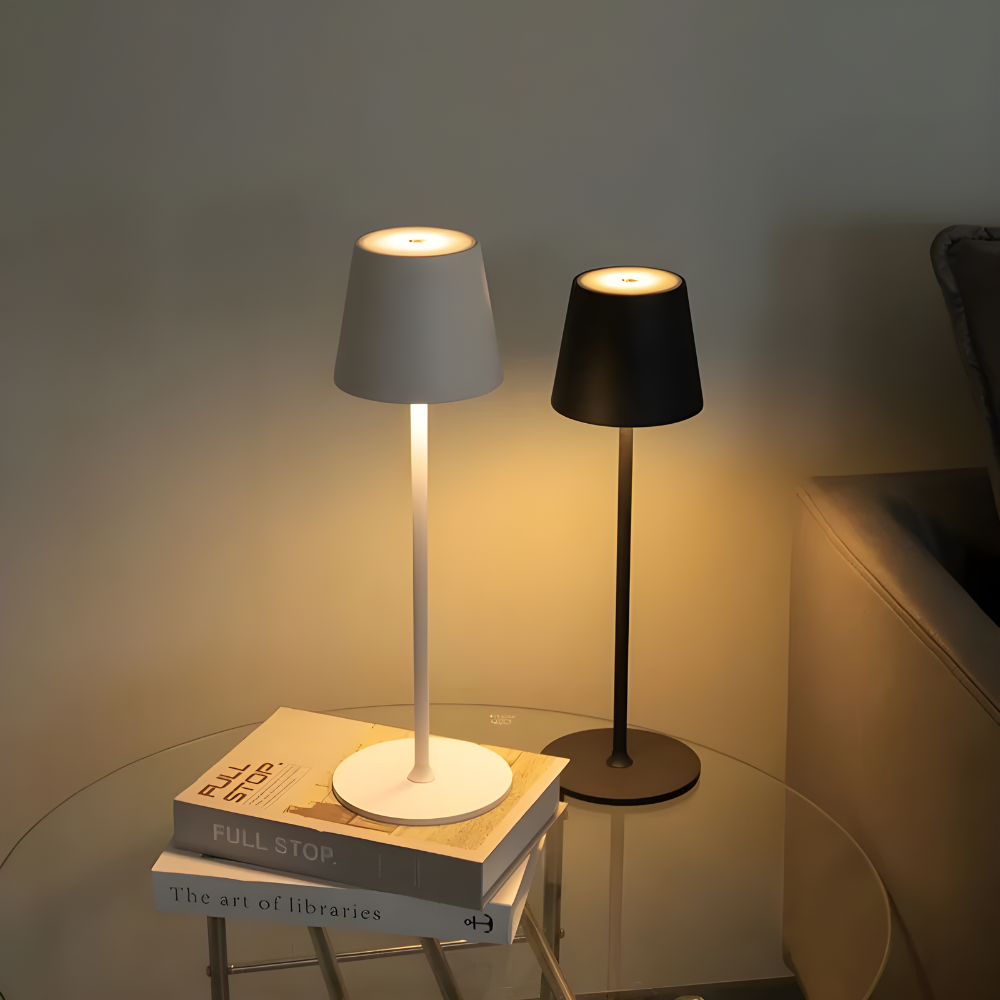LuxAmbient – Stilvolle, kabellose LED-Tischleuchte mit Farbwechsel