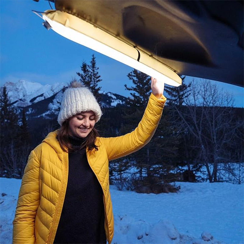 LumaTrek – Faltbare Solar-LED-Abenteuertaschenlampe