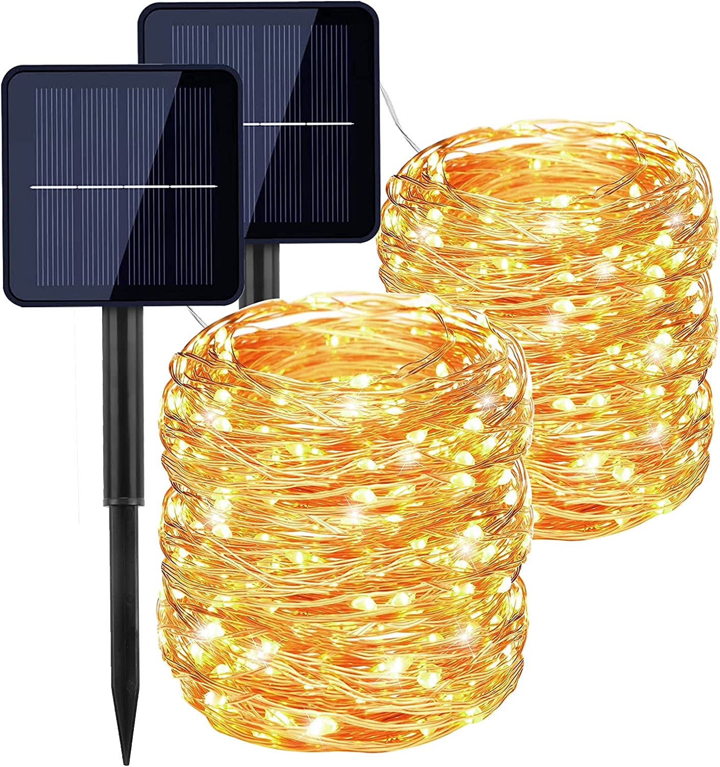 Solarbetriebene Lichterkette für draußen