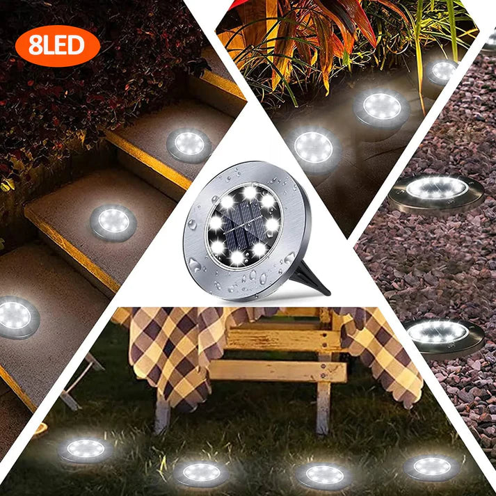 OrbiGlo - Wasserdichtes LED-Solar-Bodenlicht