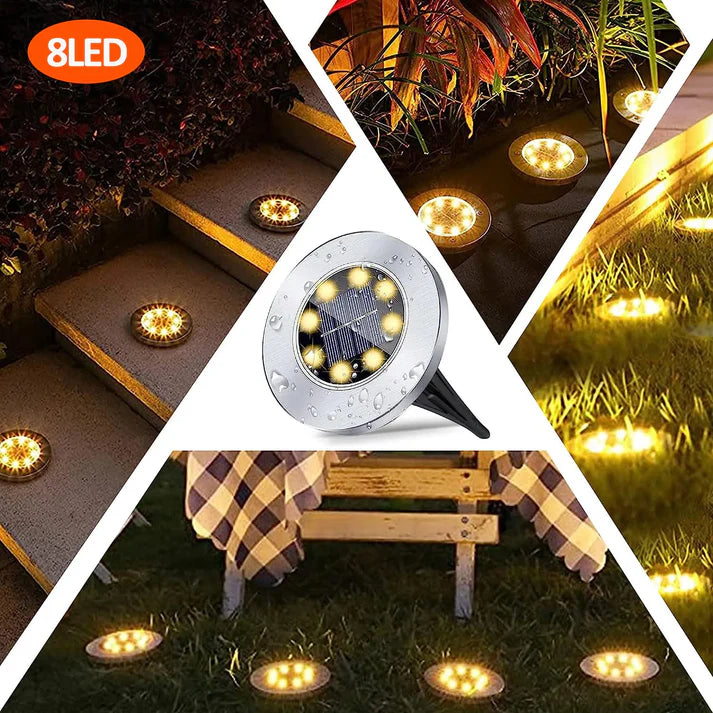 OrbiGlo - Wasserdichtes LED-Solar-Bodenlicht