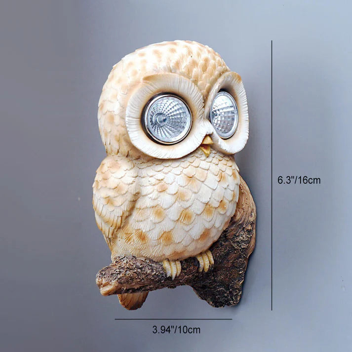 OwlForest - Dekoratives Solar Eule LED Nachtlicht