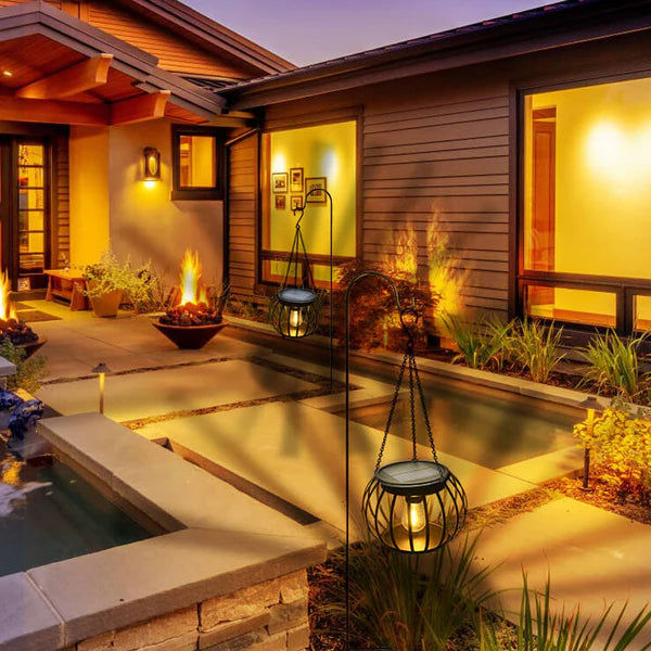 Gleamkin – Hängende Solar-LED-Laterne für Garten, Balkon & Terrasse